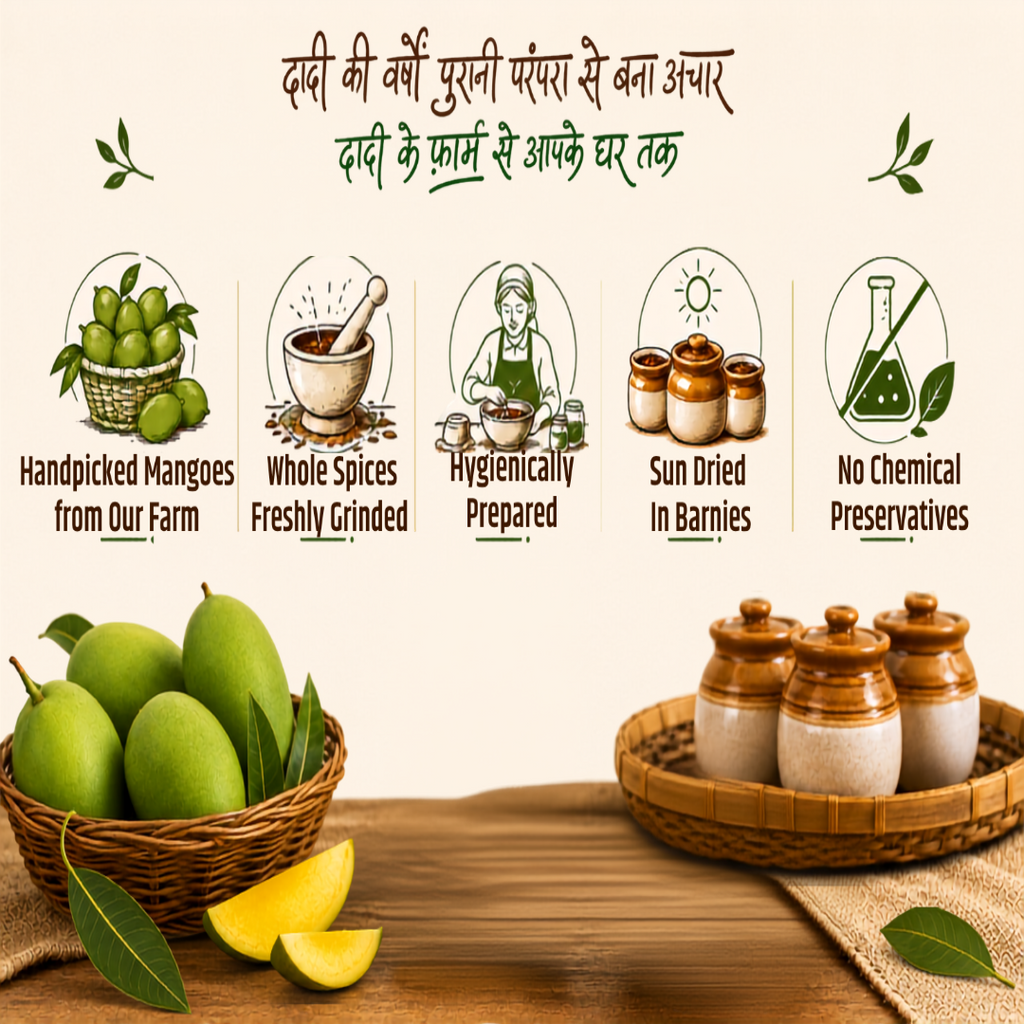 Sweet Spicy Mango Pickle